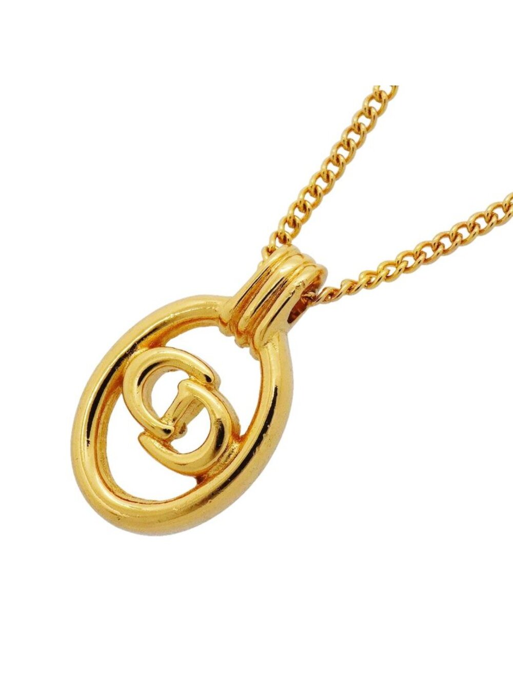 Dior Necklace CD Logo Gold Plated